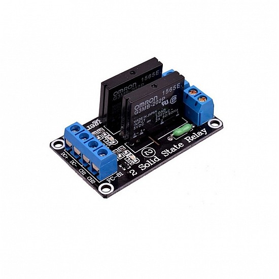 5V 2 Channel SSR Relay Module (Solid State Relay Module) with Fuse - Sensor - Arduino